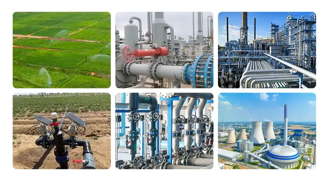 pneumatic operated butterfly valve  Application Environments